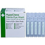 HypaClens Sterile Eye Wash Pods, (Pack of 25) 20ml