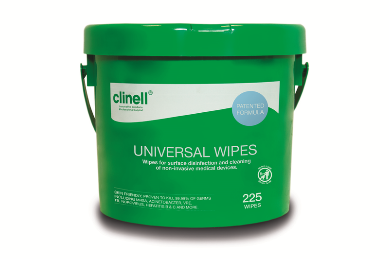 Clinell Universal Bucket (225 Wipes)